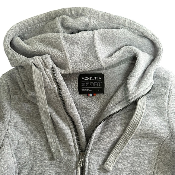 Mondetta Sport Gray Zipper Front Long Sleeve Coat Jacket, Small - Picture 5 of 9